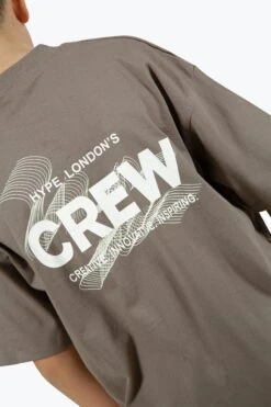 HYPE BOYS BROWN CREW T-SHIRT -Hype ZTBS 027 5