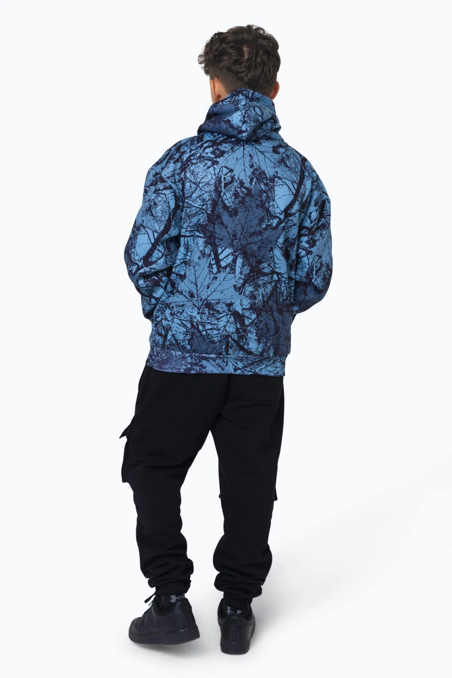 HYPE BOYS MULTI Y2K BLUE LEAF HOODIE 5 HYPE BOYS MULTI Y2K BLUE LEAF HOODIE - Image 3