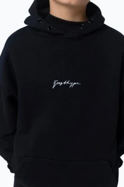HYPE KIDS BLACK SCRIBBLE HOODIE -Hype ZTBS 038 3