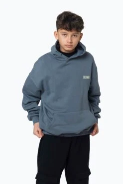 HYPE BOYS BLUE WHITE SPLAT HOODIE