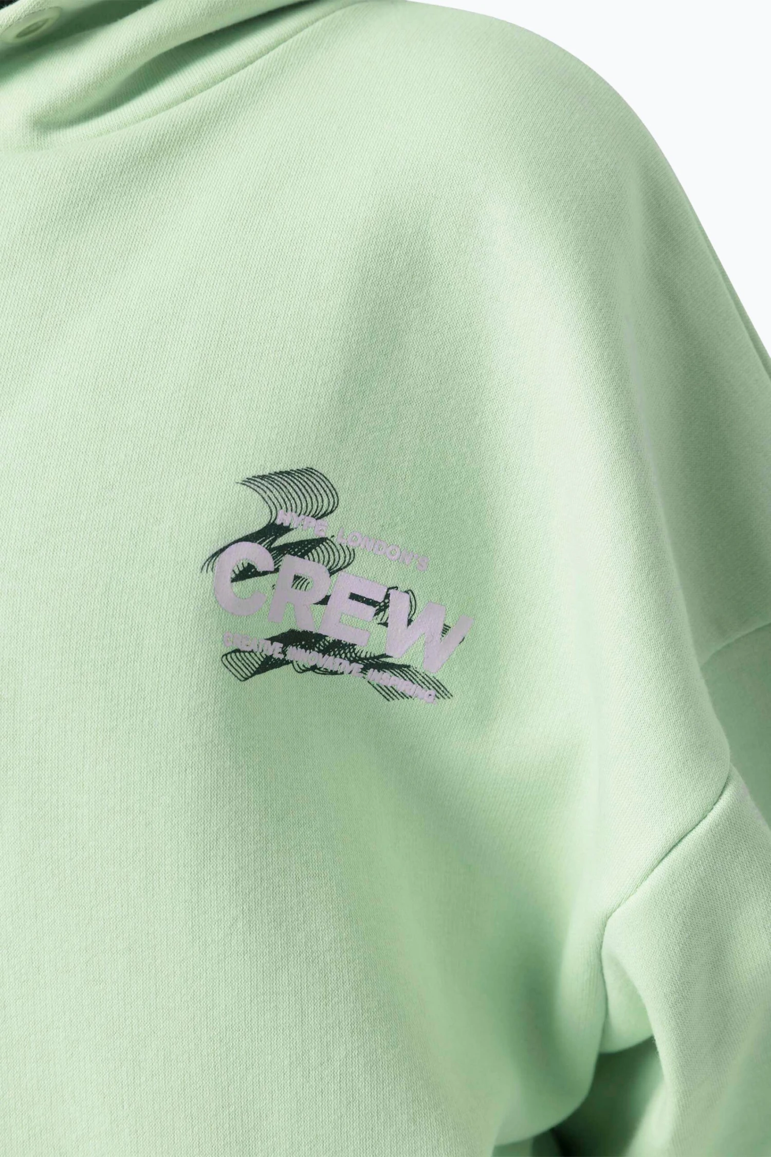 HYPE BOYS GREEN CREW HOODIE 6 HYPE BOYS GREEN CREW HOODIE - Image 4