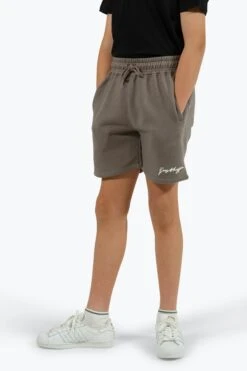 HYPE BOYS BROWN SCRIBBLE SHORTS