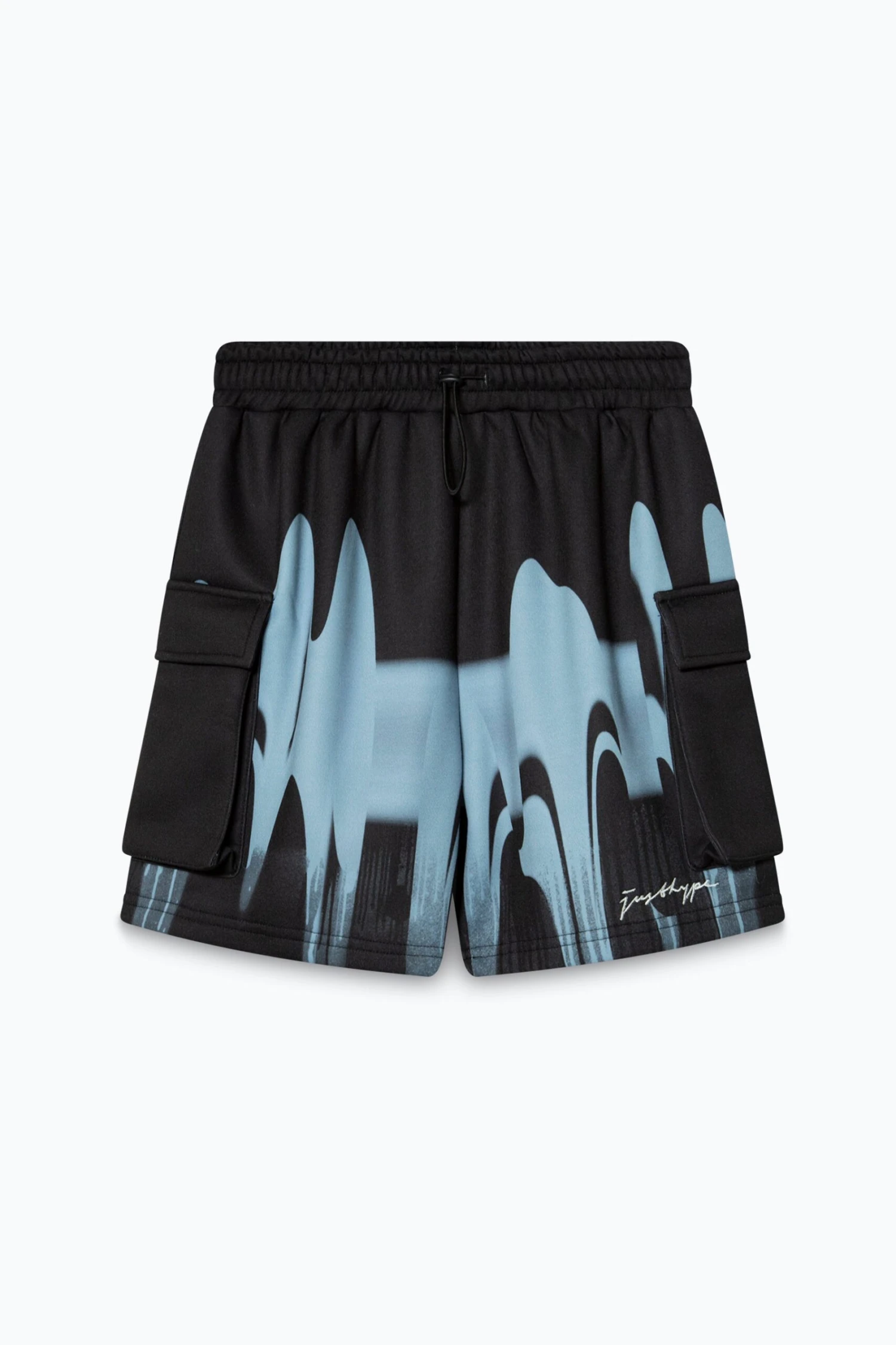 HYPE KIDS MULTI BLUE DRIPS SHORTS 3 HYPE KIDS MULTI BLUE DRIPS SHORTS