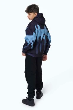 HYPE KIDS MULTI BLUE DRIPS HOODIE 8 HYPE KIDS MULTI BLUE DRIPS HOODIE -Hype ZTBS 210 2