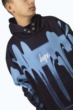 HYPE KIDS MULTI BLUE DRIPS HOODIE 9 HYPE KIDS MULTI BLUE DRIPS HOODIE -Hype ZTBS 210 3