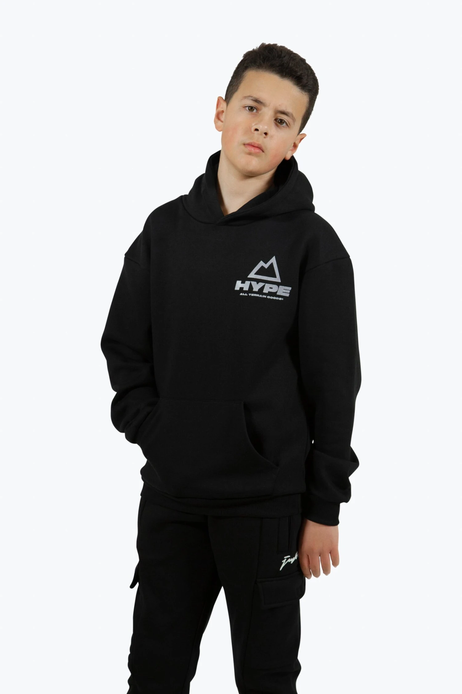 HYPE BOYS BLACK OUTDOOR 3M HOODIE 3 HYPE BOYS BLACK OUTDOOR 3M HOODIE
