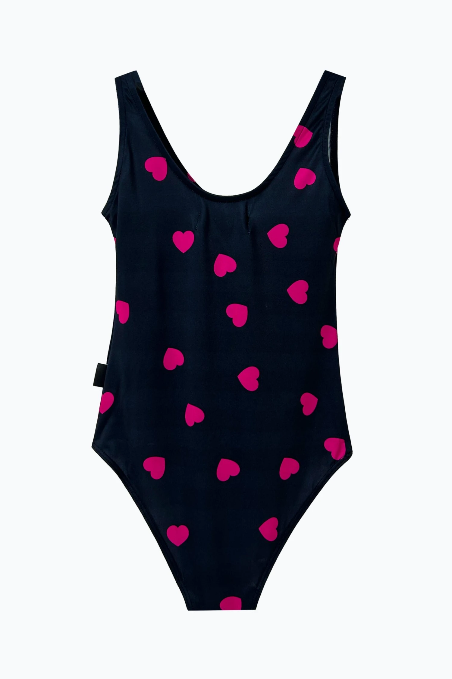 HYPE WOMENS BLACK SCATTER HEART SWIMSUIT 4 HYPE WOMENS BLACK SCATTER HEART SWIMSUIT - Image 2