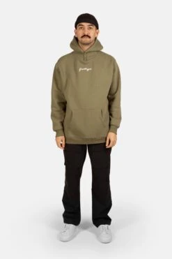 HYPE MENS KHAKI SCRIBBLE LOGO PULLOVER HOODIE 9 HYPE MENS KHAKI SCRIBBLE LOGO PULLOVER HOODIE -Hype ZUMH 565 2