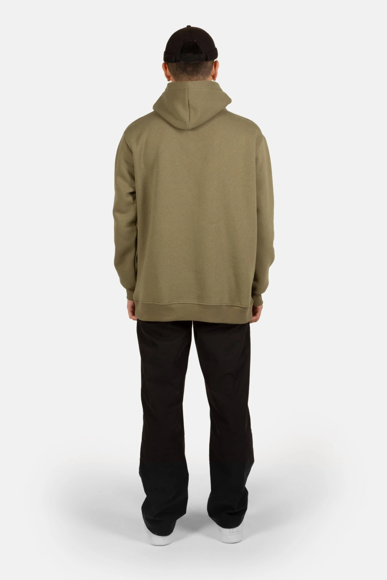 HYPE MENS KHAKI SCRIBBLE LOGO PULLOVER HOODIE 6 HYPE MENS KHAKI SCRIBBLE LOGO PULLOVER HOODIE - Image 4