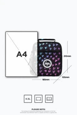 HYPE UNISEX SCRIBBLE HEART PINK CREST LUNCHBOX -Hype ZUMH 623 10