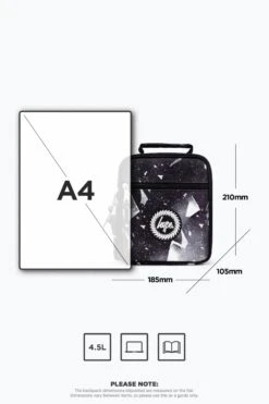 HYPE UNISEX BLACK EXPLOSION CREST LUNCHBOX -Hype ZUMH 640 10