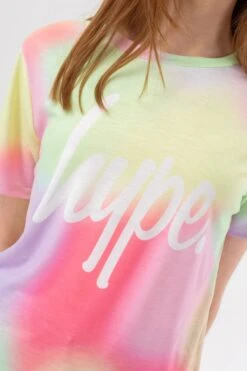 HYPE GIRLS PASTEL SPRAY PAINT SCRIPT T-SHIRT -Hype ZVBS 086 DETAIL