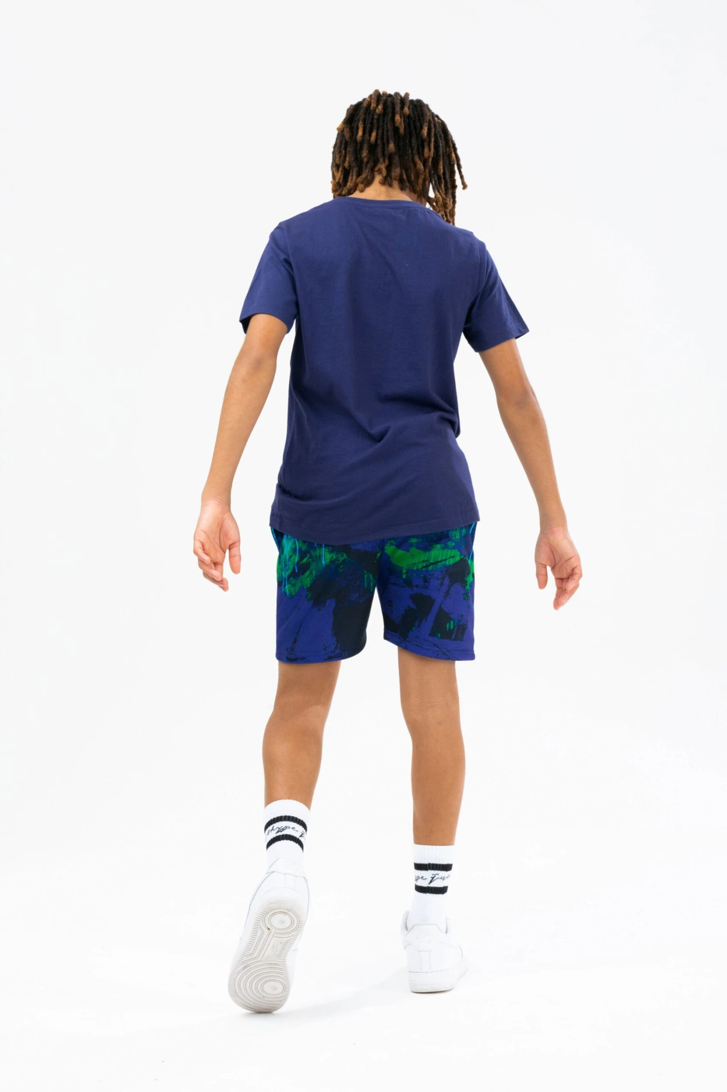 HYPE BOYS NAVY REEF SPRAY SCRIPT TEE & SHORTS SET 4 HYPE BOYS NAVY REEF SPRAY SCRIPT TEE & SHORTS SET - Image 2