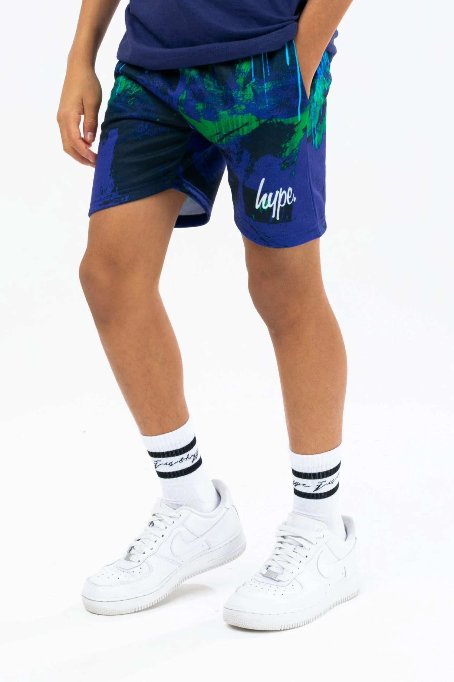 HYPE BOYS NAVY REEF SPRAY SCRIPT TEE & SHORTS SET 6 HYPE BOYS NAVY REEF SPRAY SCRIPT TEE & SHORTS SET - Image 4