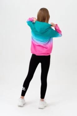 HYPE GIRLS MULTI WATER MELON FADE SCRIPT HOODIE -Hype ZVLR 245FULLBACK