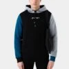 HYPE MENS BLACK THOMPSON SPLICE SCRIBBLE HOODIE -Hype ZVLR 433 MAIN