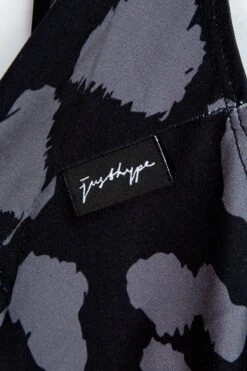 HYPE WOMENS BLACK LEOPARD SCRIBBLE SWIMSUIT -Hype ZVLR 572 Detail