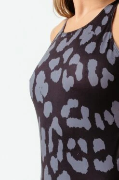 HYPE WOMENS BLACK LEOPARD SCRIBBLE SWIMSUIT -Hype ZVLR 572 DETAIL