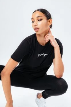 HYPE BLACK SCRIBBLE WOMEN'S T-SHIRT -Hype core21 072detail d0cee10e 47c0 4e22 8279 7f617d2c04a9