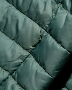 HYPE KHAKI MEN'S PUFFER JACKET 18 HYPE KHAKI MEN'S PUFFER JACKET -Hype green coat detail 1