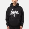 HYPE ADULTS BLACK SCRIPT HOODIE 2 HYPE ADULTS BLACK SCRIPT HOODIE -Hype image