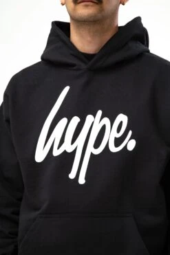 HYPE ADULTS BLACK SCRIPT HOODIE 13 HYPE ADULTS BLACK SCRIPT HOODIE -Hype image 2d6a5461 237e 400e a77d d93fbef6efe8