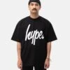 HYPE ADULTS BLACK SCRIPT T-SHIRT