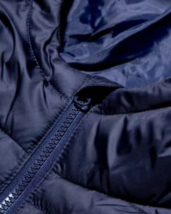 HYPE NAVY MEN'S PUFFER JACKET 18 HYPE NAVY MEN'S PUFFER JACKET -Hype navy coat detail 1