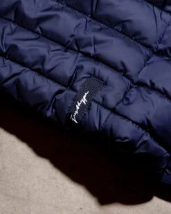 HYPE NAVY MEN'S PUFFER JACKET 20 HYPE NAVY MEN'S PUFFER JACKET -Hype navy coat detail 3