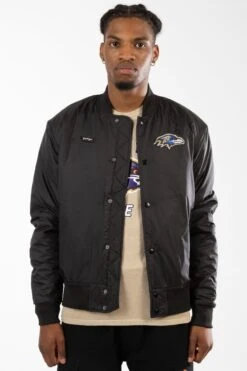 NFL X HYPE ADULTS BLACK BALTIMORE RAVENS JACKET