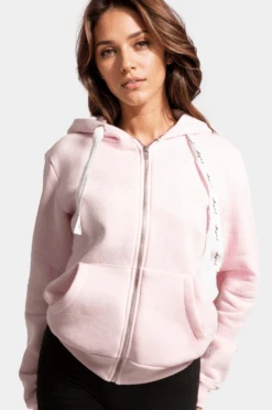 HYPE WOMENS PINK SCRIBBLE ZIP HOODIE