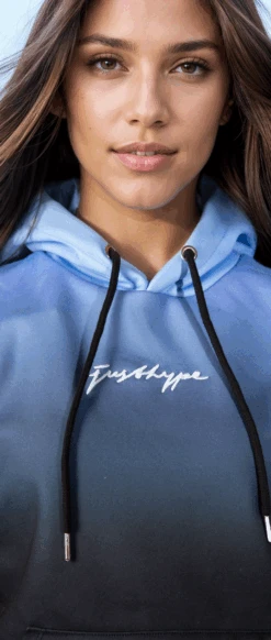 HYPE WOMENS SEA FOAM FADE SCRIBBLE PULLOVER HOODIE -Hype tNtVPRwgdsApbjmiA6KiTQ