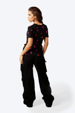 HYPE WOMENS BLACK SCATTER HEART SCRIBBLE T-SHIRT 10 HYPE WOMENS BLACK SCATTER HEART SCRIBBLE T-SHIRT -Hype txydjUh0Vp5Xo IRGRrZLQ