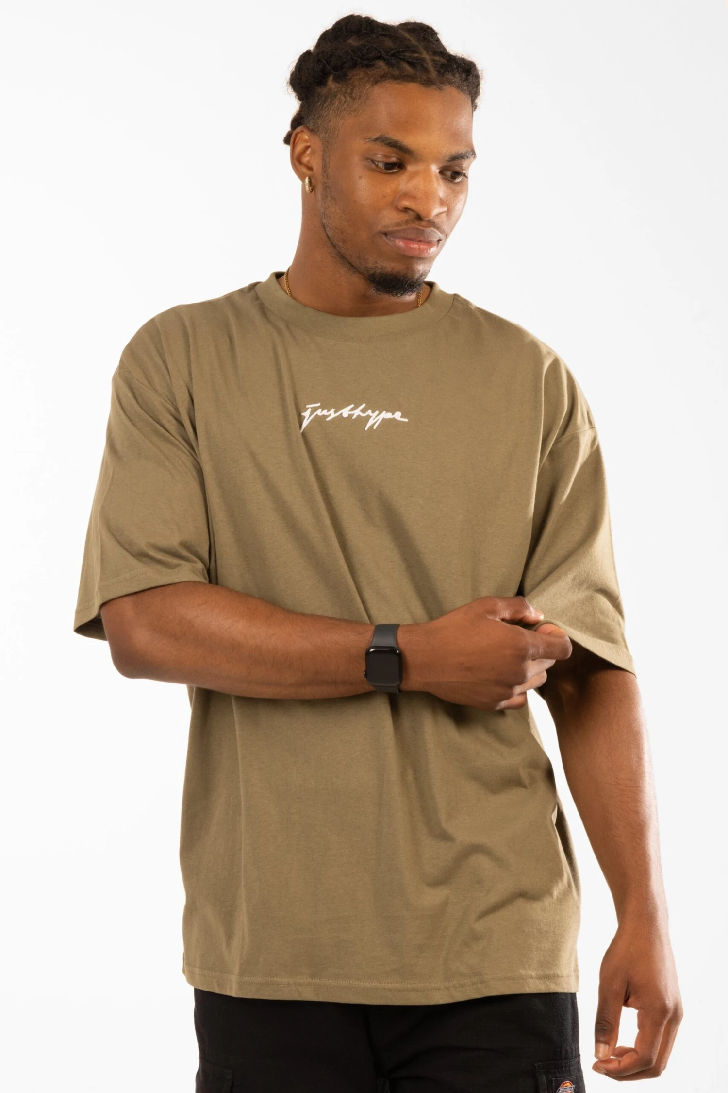 HYPE MENS KHAKI OVERSIZED TSHIRT 3 HYPE MENS KHAKI OVERSIZED TSHIRT